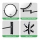 preview thumbnail 11 of 20, 8 inch Double-Sided Framed Wall Mounted Magnifying Bathroom Mirror