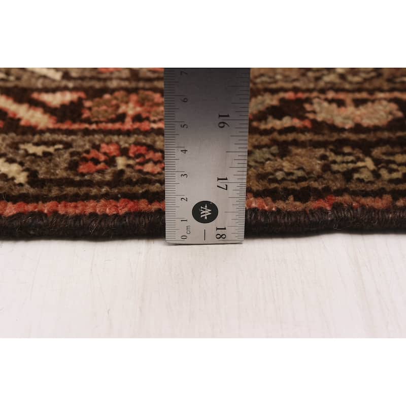 ECARPETGALLERY Hand-knotted Andelz Dark Copper Wool Rug - 3'7 x 10'2