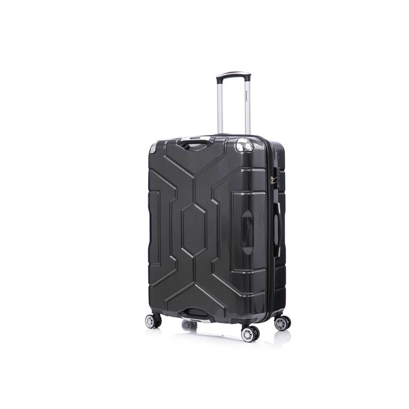 3 Piece Technology PC Hardshell Lightweight Durable Suitcase with Rotating Wheels and Adjustable Ergonomic Telescopic Handle
