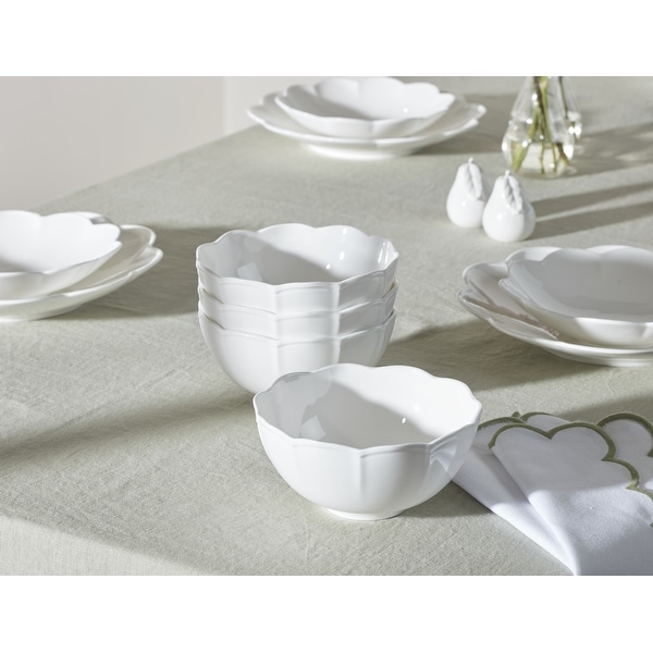Lenox Studio 1414 Scallop 12-Piece Dinnerware Set - Bed Bath