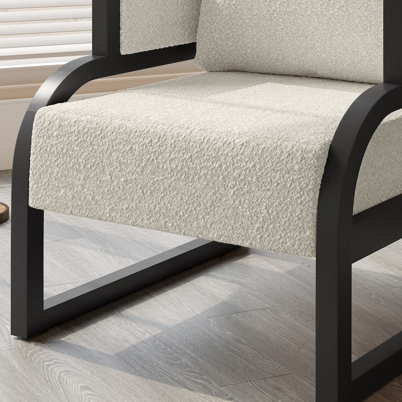 Corvus Danzig Teddy Fabric 1-Piece Accent Chair