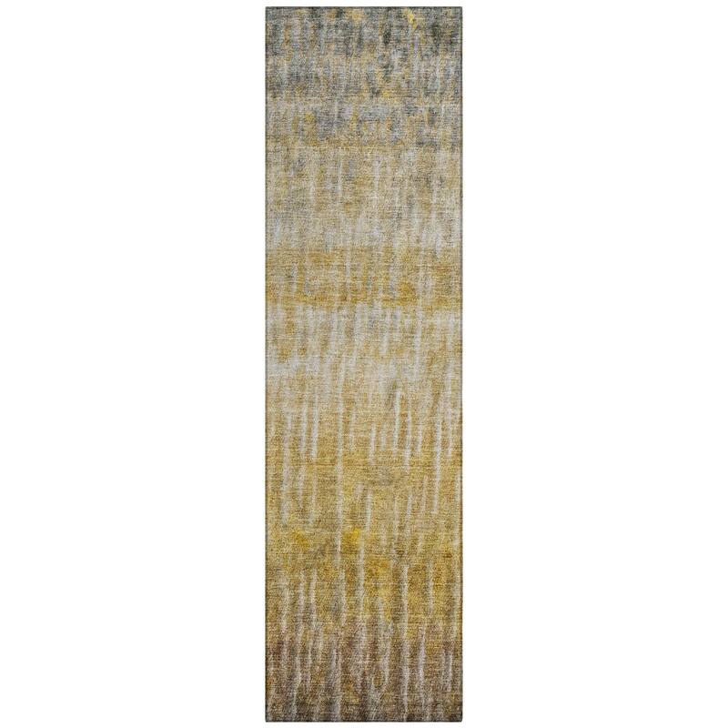Machine Washable Indoor/ Outdoor Contemporary Ombre Chantille Rug