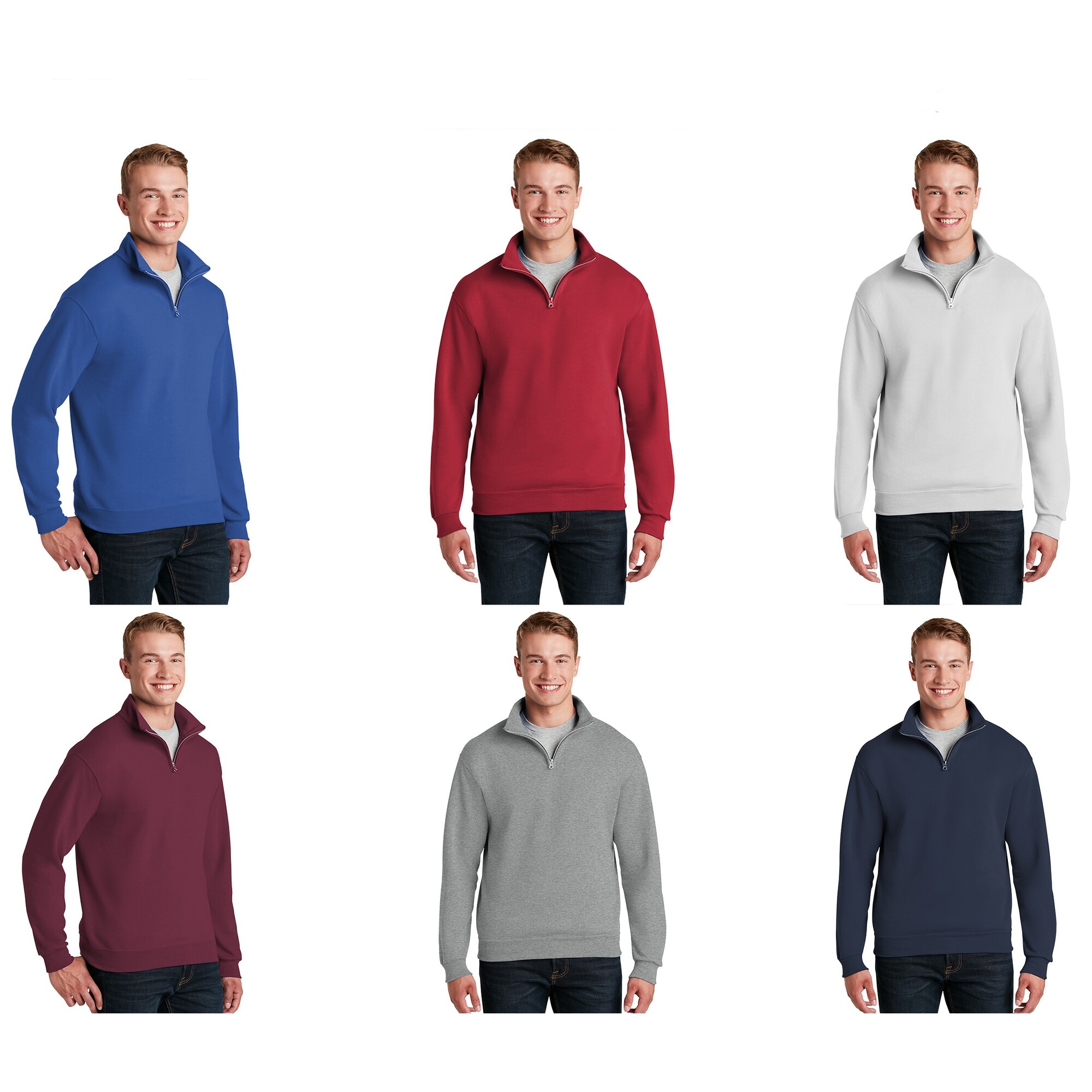 cadet collar sweatshirt