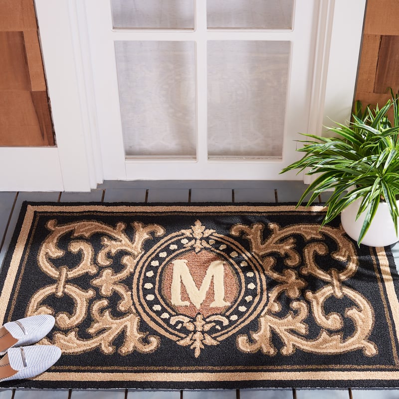SAFAVIEH Handmade Monogram Bruneta Casual Rug