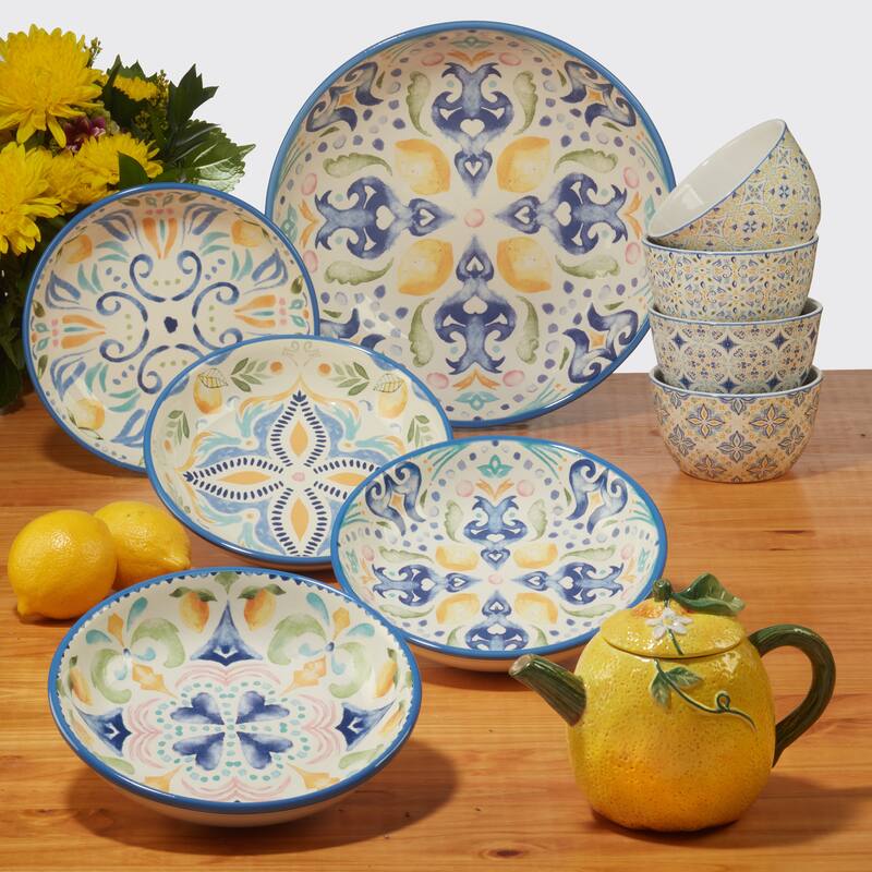 Certified International Lemonade Deep Serving Bowl, 11" x 5.5", 198 oz. - 198 Oz.