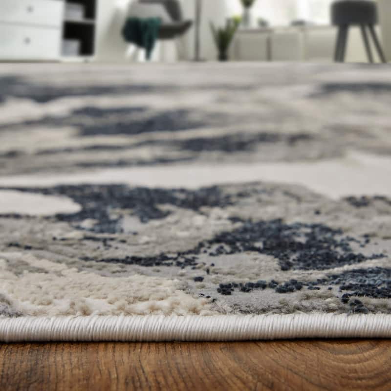 Grand Bazaar Orin Machine Made Abstract Modern Area Rug
