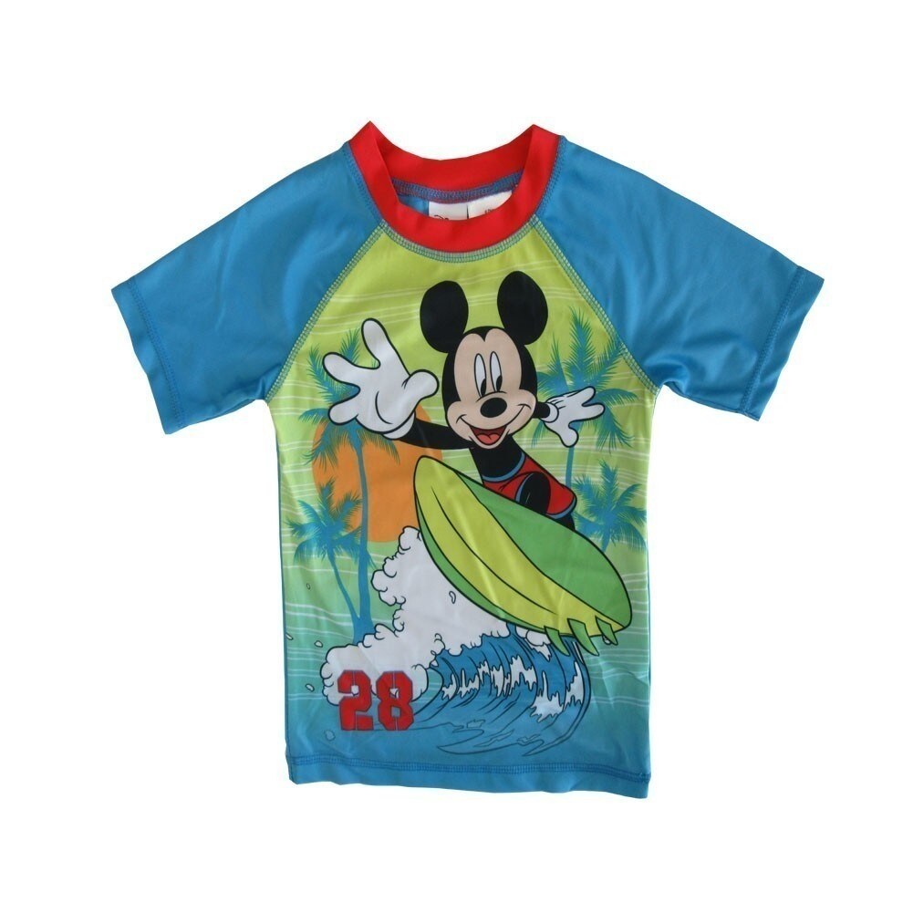 Disney Little Boys Mickey Mouse Rash Guard Swimwear