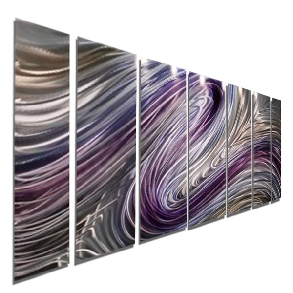 Statements2000 Purple / Earthtone Metal Wall Art Painting by Jon Allen - Wild Imagination