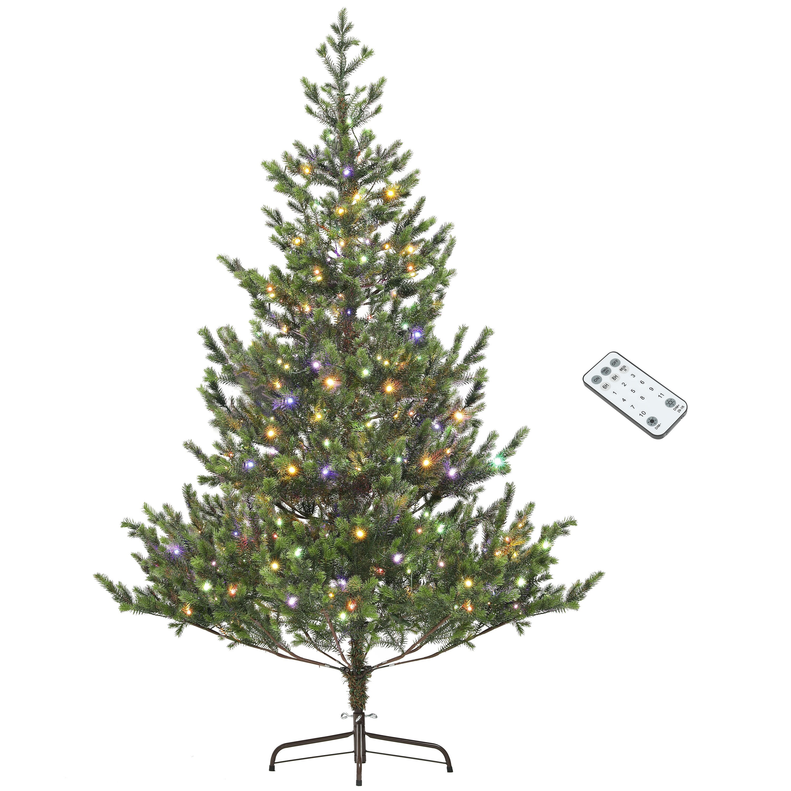6ft Realistic Cedar Christmas Tree with LED Lights Versatile Lighting Flame Retardant Design Bed Bath Beyond 42117677