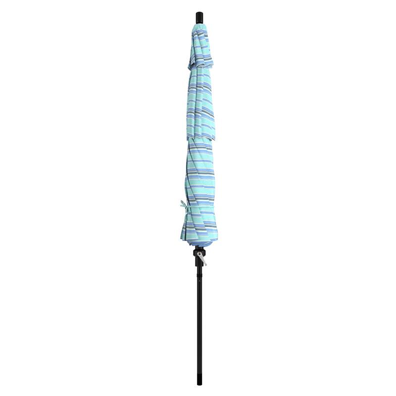 California Umbrella 11-Foot Round Aluminum, Crank Open Collar Tilt Patio Umbrella, Sunbrella Fabric