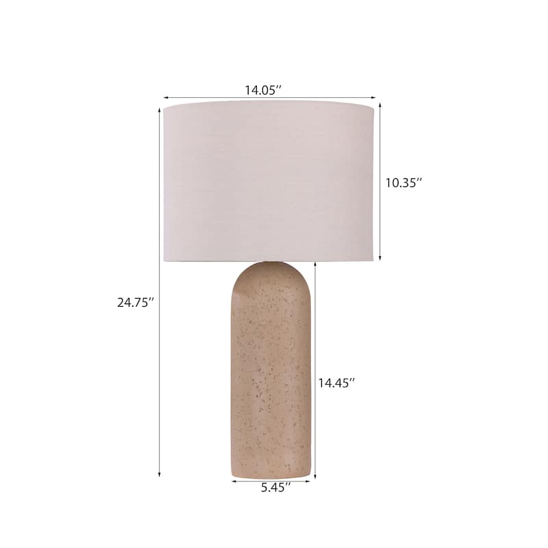 26.7" Ceramic Accent Table Lamp, Bedside Table Lamps With 3-way Dimming Switch