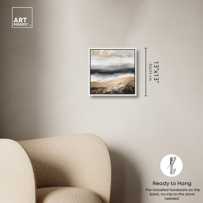Moonlit Gold Canvas by Art Remedy