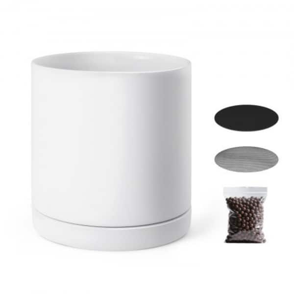 12-Inch Tree Planter Pot with Detachable Saucer and Pads - 11.81 × 11. ...