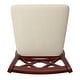 preview thumbnail 19 of 65, Eleanor Double X Back Wood Swivel Bar Stool by iNSPIRE Q Classic
