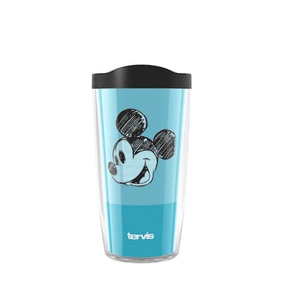 Tervis Disney Fundamentals Collection Made in USA Double Walled Insulated Travel Tumbler, Mickey