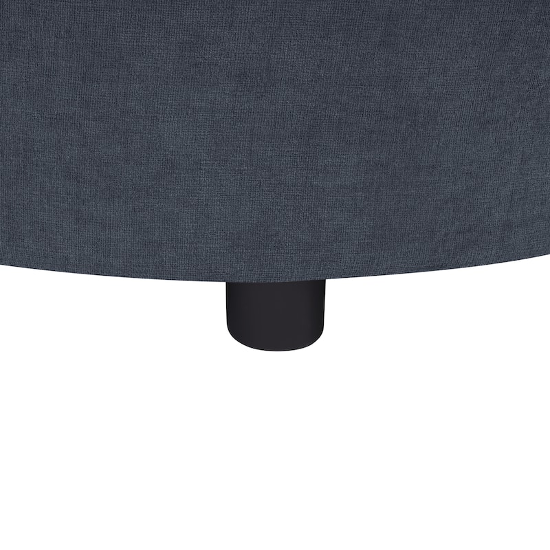 L-Shape Sectional Sofa with Curved Chaise Lounge, Chenille Fabric 3 Seater Sofa with USB Ports & Storage Pockets