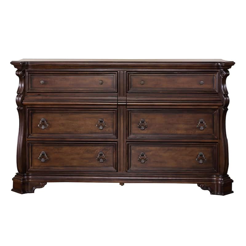 Gracewood Hollow Arbor Place Brownstone 8 Drawer Double Dresser