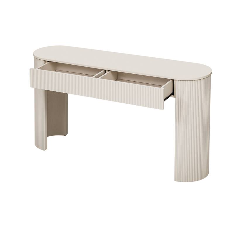 Console Table with sturdy legs and 2 Drawers