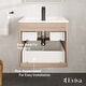 preview thumbnail 6 of 5, Eviva Joy 24"W Maple Wall Mount Bath Vanity with Porcelain Top