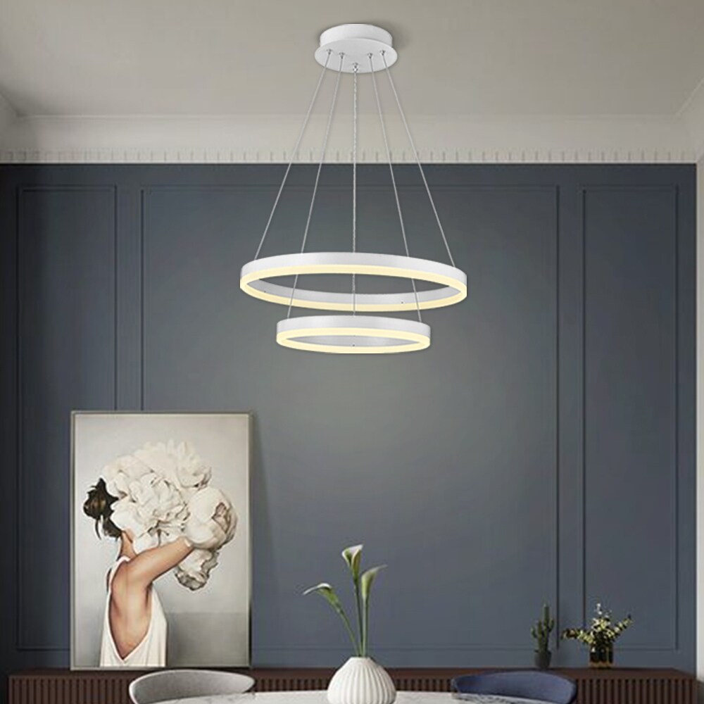 indoor modern circular ring chandelier