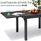 preview thumbnail 13 of 19, 5/7/11PC Outdoor Aluminum Expandable Rectangle Patio Dining Table with Folding Chairs