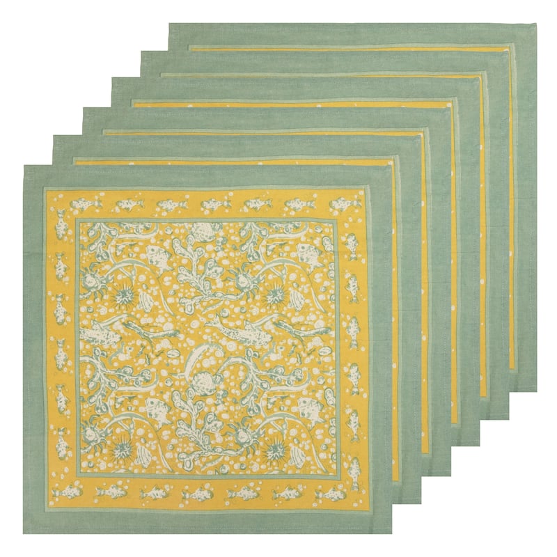 Couleur Nature La Mer Napkins - Set of 6