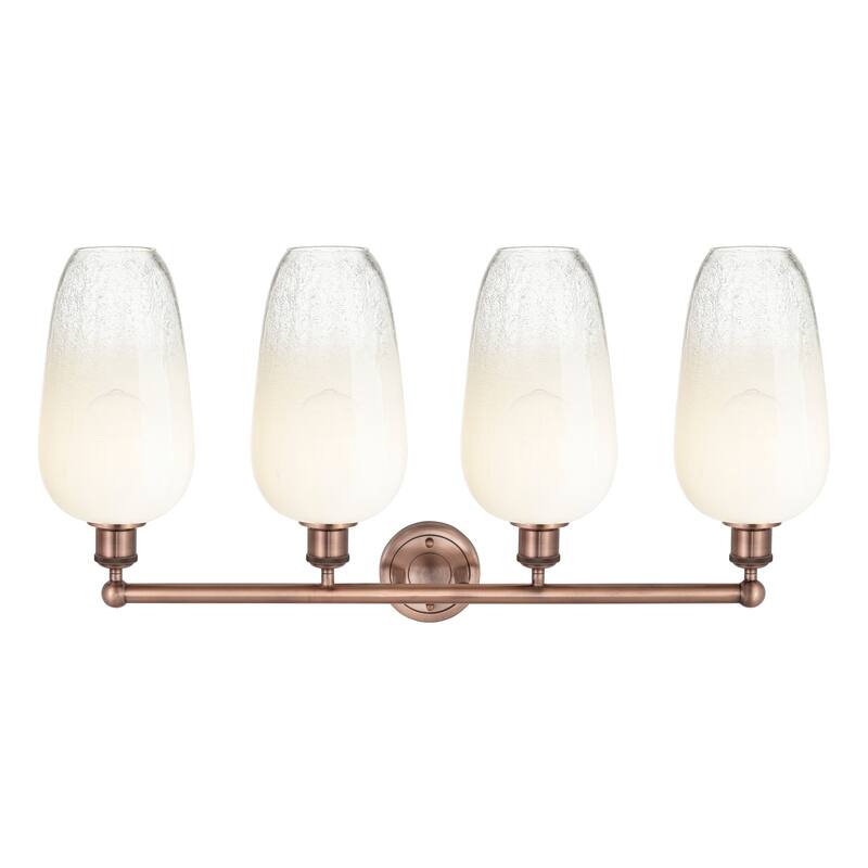 Innovations Lighting Endless Possibilities Edison - Brookhaven Flute - 4 Light 34" Bath Vanity Light