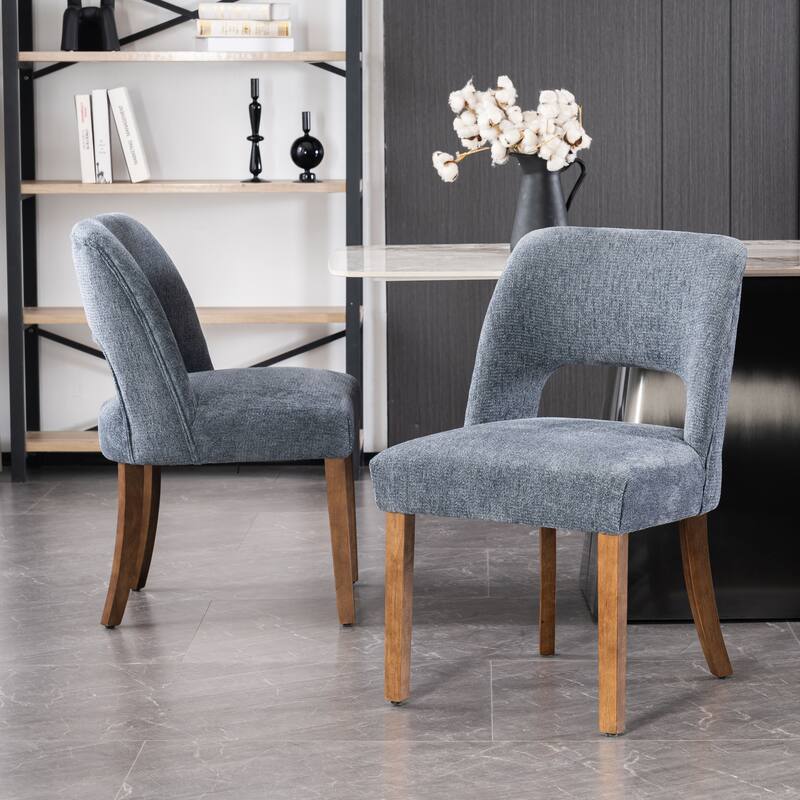 Wooden Dining Chairs Set of 2/4/6,Modern Fabric Upholstered Dining Room Chair Kitchen Chairs