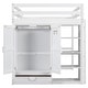 preview thumbnail 14 of 27, Full Loft Bed with Wardrobe, Desk, Storage Shelves and Drawers, White