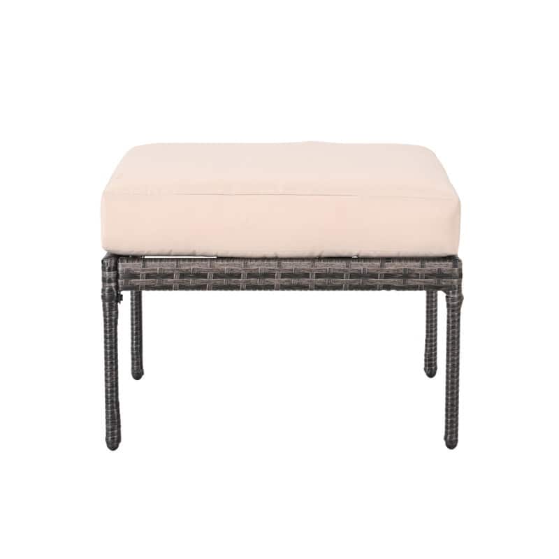 Patio Festival Outdoor Ottoman with Cushion