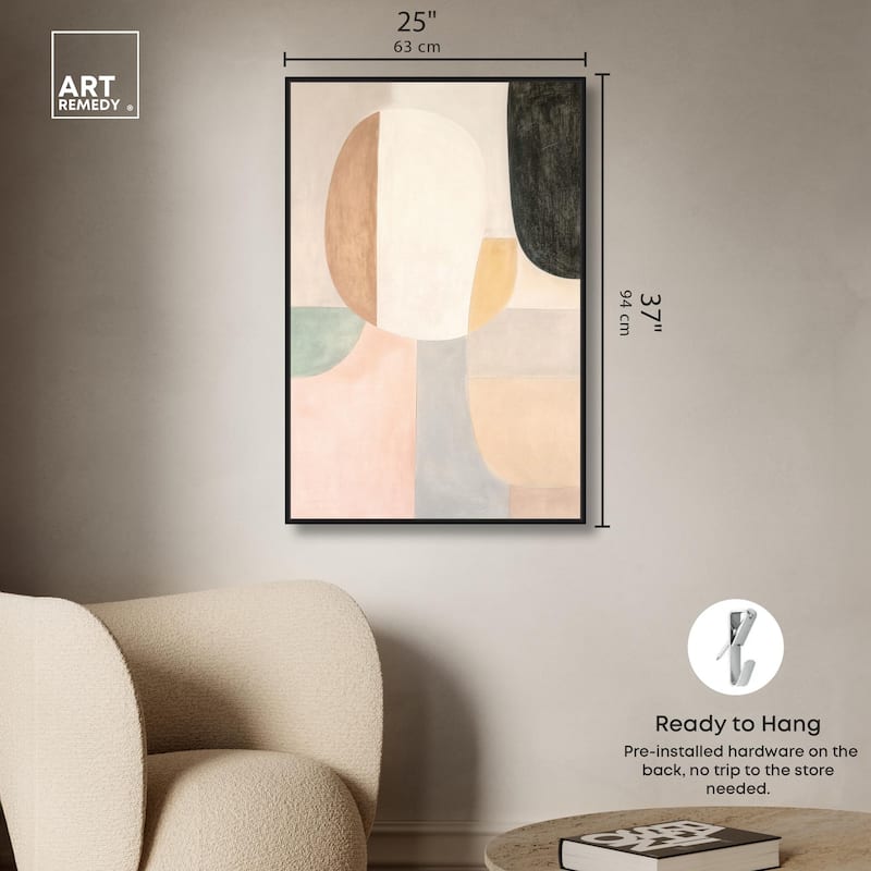 Soft Cubism I Canvas by Art Remedy