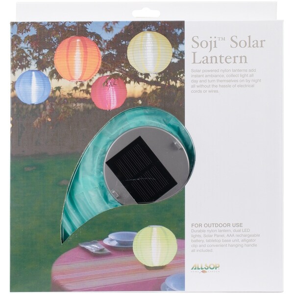 Shop Soji Original Round Nylon Solar Lantern 10 Mint Free