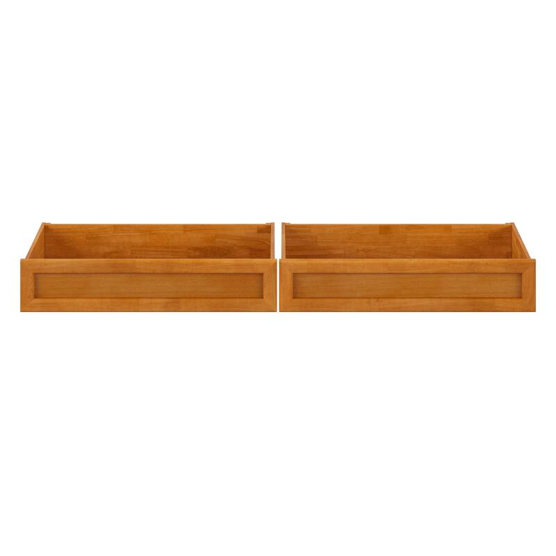 Twin-Full Mid-Century Modern Under Bed Storage Drawers