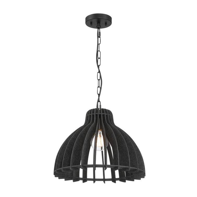 Acroma 1 - Light Kitchen Island Pendant with Felt lampshade - 1-light
