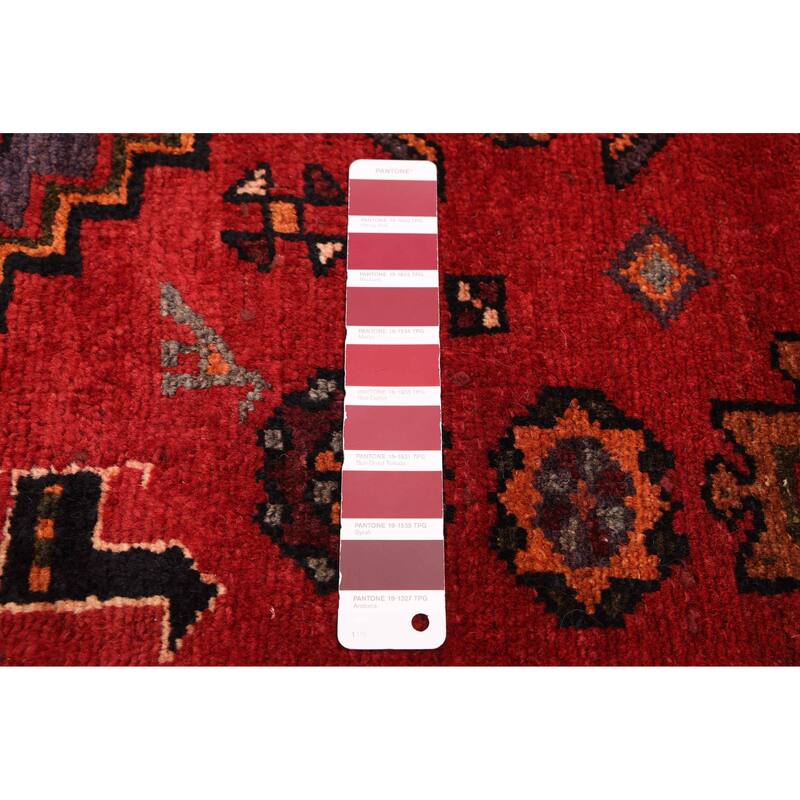 ECARPETGALLERY Hand-knotted Andelz Red Wool Rug - 4'7 x 8'8
