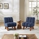 preview thumbnail 16 of 47, Art Leon Set of 2 Comfortable Armless Accent Chair Sectional