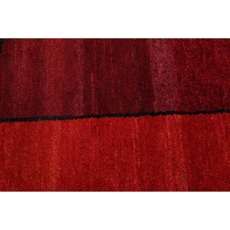 ECARPETGALLERY Hand-knotted Peshawar Ziegler Red Wool Rug - 4'11 x 6'11