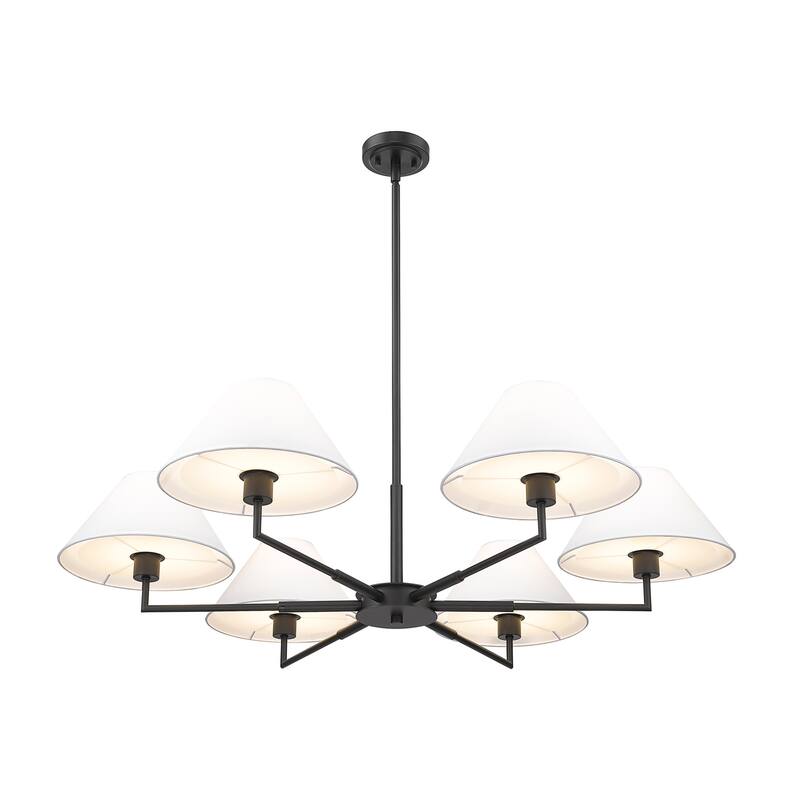 Z-Lite 744-44R Leila 6 Light 44" Wide Chandelier