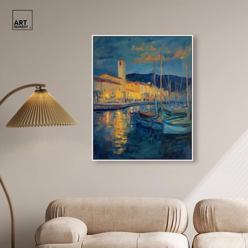 Harbor Lights Canvas by Art Remedy