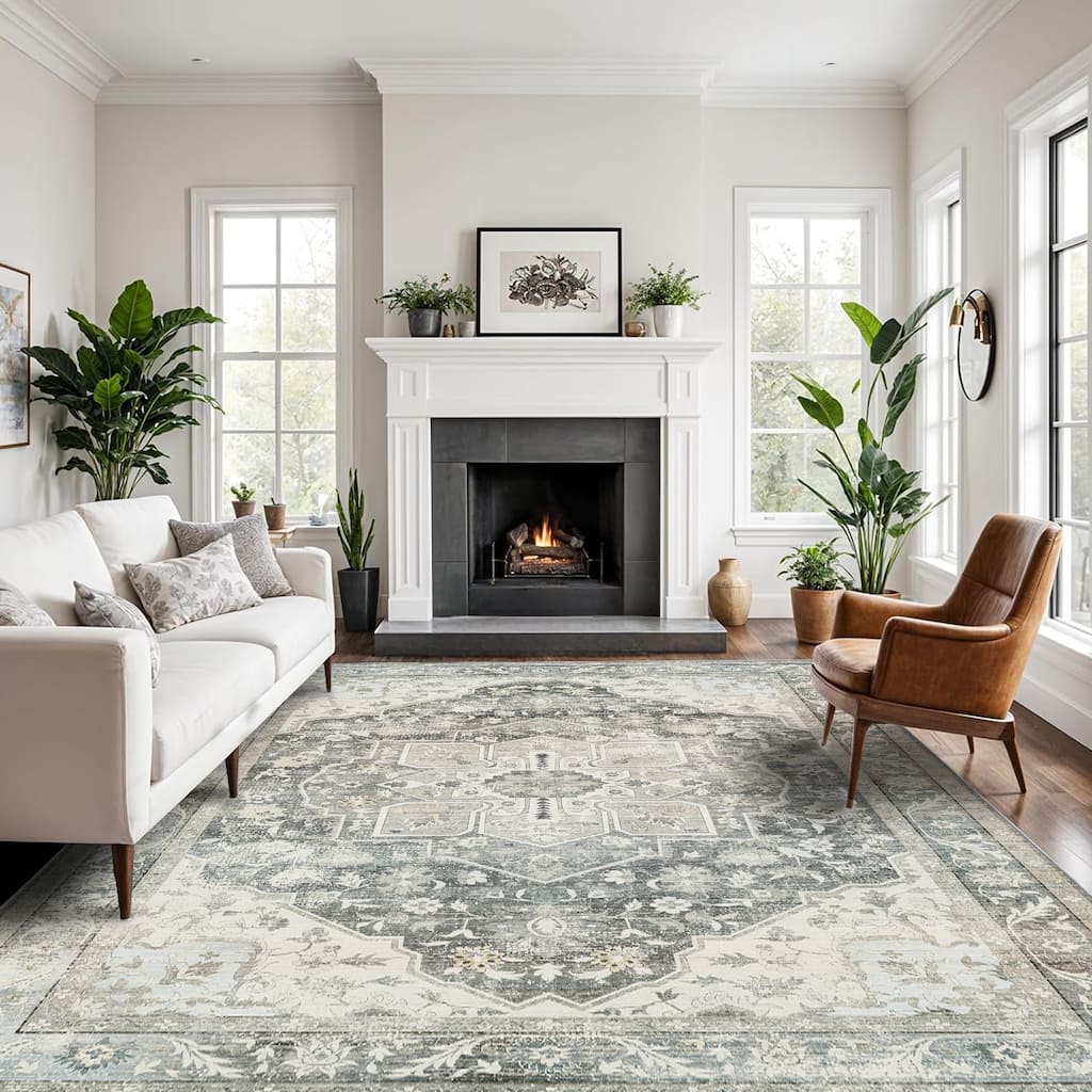 Bohemian Faux Cashmere Rug