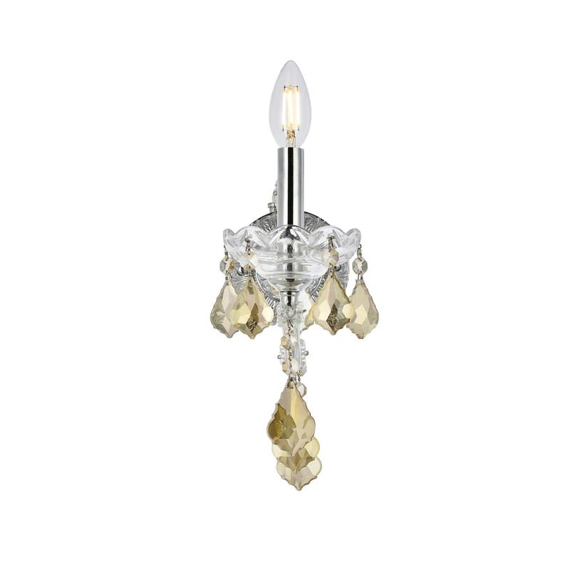Elegant Lighting 2800W1-GT/RC Maria Theresa 12" Tall Wall Sconce with