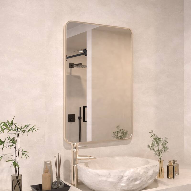 24/30/42/48/60 inch Rectangle Frameless Wall Mounted Bathroom Vanity Mirror