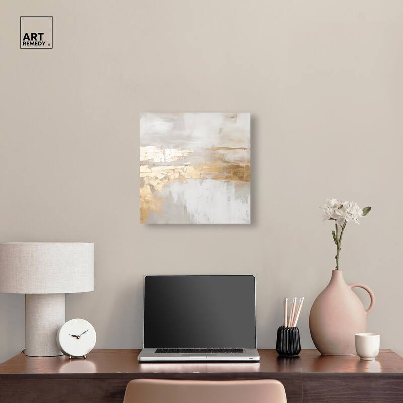 Melted Goldscape II Canvas by Art Remedy, Gallery Wrapped