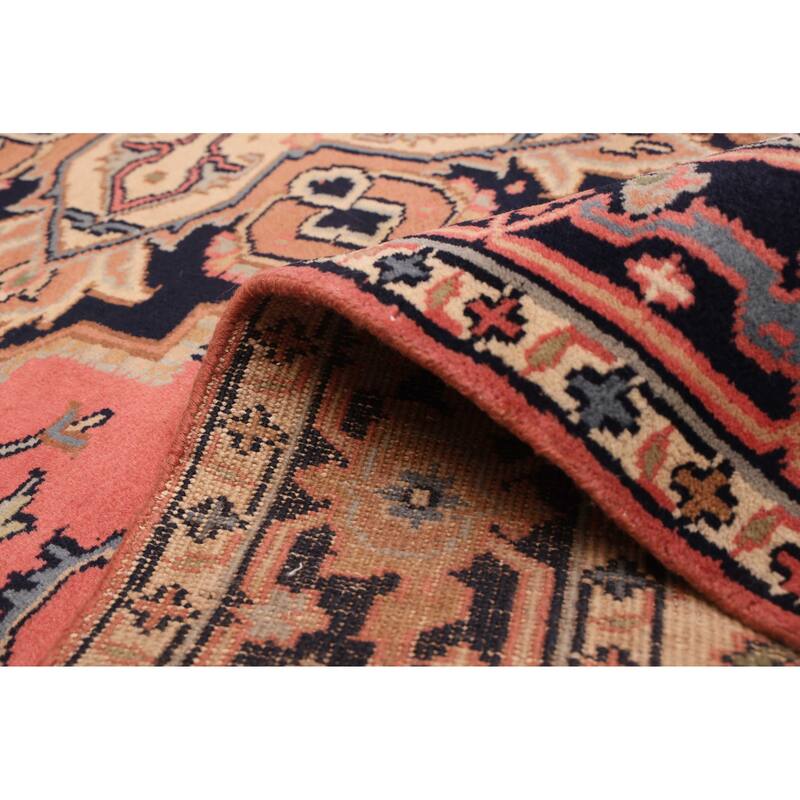 ECARPETGALLERY Hand-knotted Jules Serapi Dark Copper Wool Rug - 6'0 x 9'0