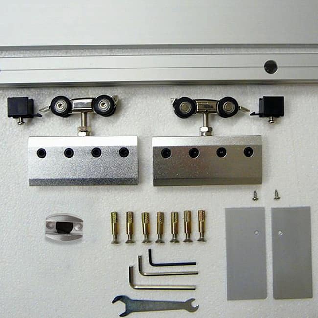 Modern Frosted Glass Sliding Barn Door with Hardware Kit