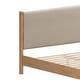 preview thumbnail 3 of 6, Hadi King Bed Beige & Natural