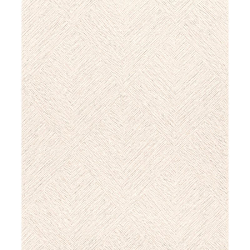 Chesapeake Hollis Beige Textured Diamond Wallpaper