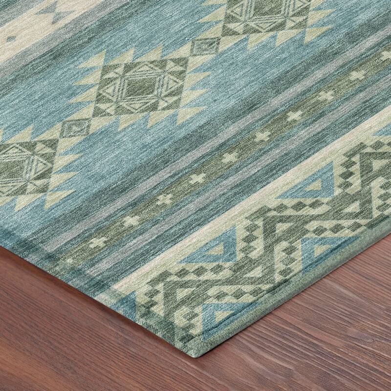Machine Washable Indoor/ Outdoor Global Heston Chantille Rug