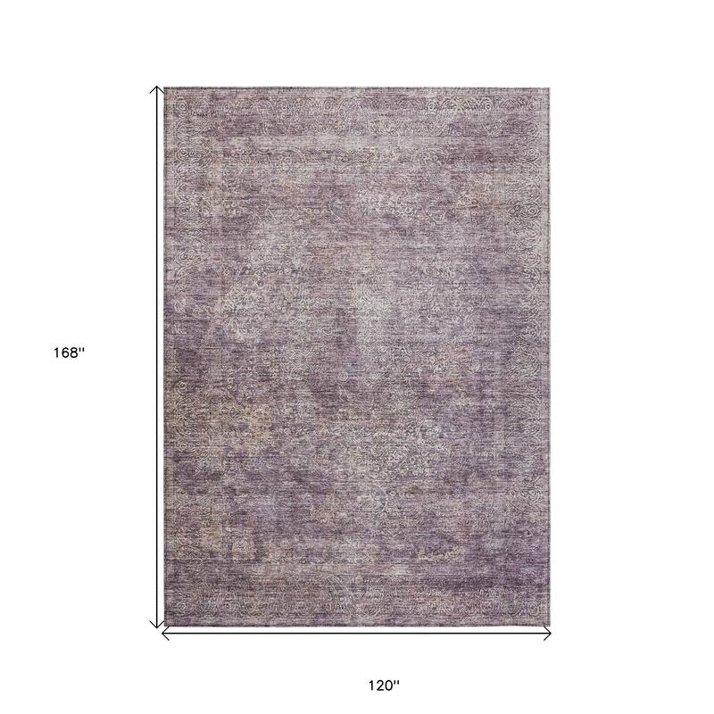 HomeRoots Floral Traditional Rectangle Outdoor Rug
