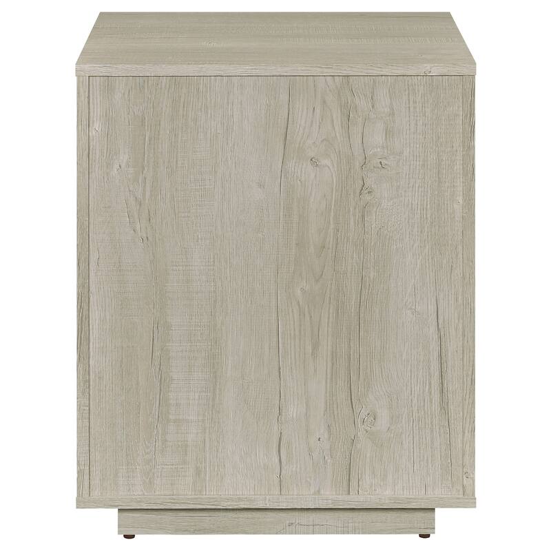 Loomis Whitewashed Grey 3-Drawer Home Office File Cabinet